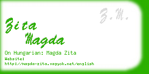 zita magda business card